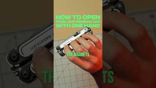 How to open your Leatherman Arc Multitool with one hand  #youtubeshorts #shorts