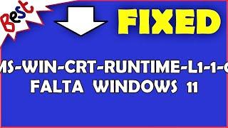 api-ms-win-crt-runtime-l1-1-0.dll falta Windows 11