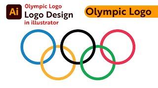 How to Create Olympic Games Logo in Adobe Illustrator | Adobe Illustrator Tutorial