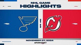 NHL Highlights | Blues vs. Devils - November 27, 2024