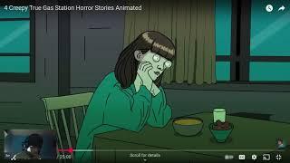 Reacting To 4 Creepy True Gas Station Horror Stories Animated Made By MJV Animations