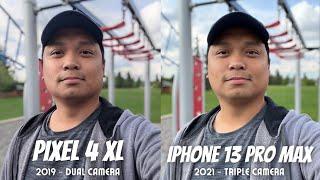 Pixel 4 XL vs iPhone 13 Pro Max camera comparison! (Old vs new champ!)