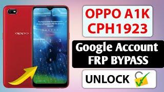 Oppo A1k (CPH1923) FRP Bypass | Pin, Pattern, Password Unlock | Just 1 Click With Unlock Tool 