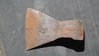 Делаем томагавк из старого, лопнувшего топора. Making a tomahawk from old, broken axe