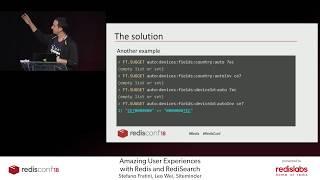 Amazing User Experiences with Redis and RediSearch