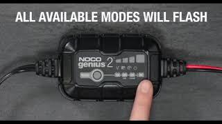 NOCO Genius2 Portable Automatic Battery Charger/Maintainer  6/12 Volt Model# GENIUS2