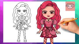 How To Draw Bridget from Descendants 4 - The Rise Of Red | Disney Drawing Tutorial