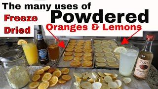 How to Make Lemon Powder & Orange Powder #fruitpowder