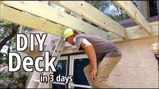 How to Build a deck- DIY Style -in 3 days Step by step Beginners guide