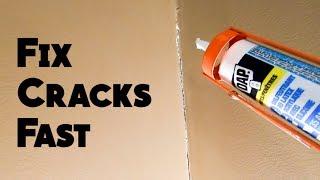 Fixing Drywall Cracks with Caulking