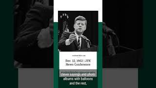 Dec. 12, 1962 - JFK on Comedian Vaughn Meader's Impersonation of Him