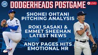 DodgerHeads Postgame: Shohei Ohtani pitches, Emmet Sheehan returning & Roki Sasaki update