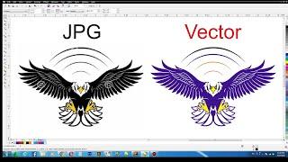 How to Trace Any JPG Logo to Vector in Coreldraw, Quick Convert A JPG to Vector, CorelwaliSarkar