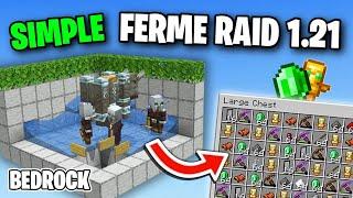 MEILLEURE Ferme à Raid Minecraft Bedrock 1.21!