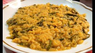 RISOTTO ALLO ZAFFERANO E ASPARAGI SELVATICI - #semplice #gustoso #veg