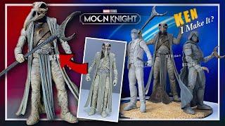 Fixing Marvel Legends KHONSHU + DIY Moon Knight Display | Ken I Make It