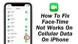 How To Fix Face Time Not Works On Cellular Data On iPhone !