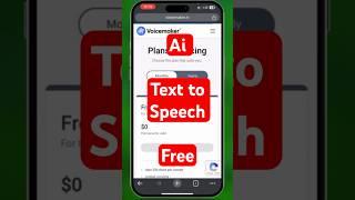 Free Text To Speech #tts #aivoice #ai