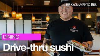 Check out the drive-thru window at this Sacramento-area sushi restaurant