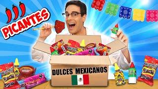 Probando DULCES MEXICANOS PICANTES 