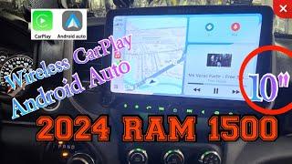 2021-2024 Ram 1500 10" wireless Carplay Android Auto Boss Elite reverse camera Installation