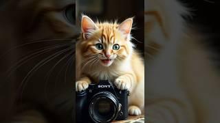 Cat vs Camera #catlover #cats #cutecat #animallover #camera #sony #ytshort #shorts