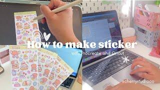 How to make a sticker sheet with Procreate and Cricut 