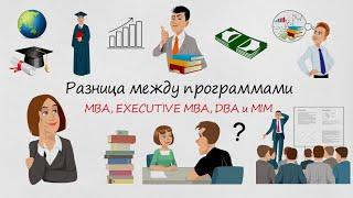 Разница между программами МВА, Executive MBA, DBA и MIM