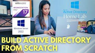 Installing Active Directory on Windows Server on Virtual Machine (Home Lab) (Ep. 1)