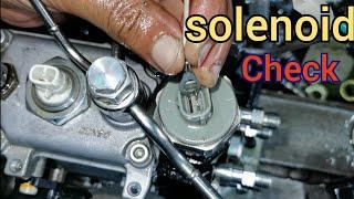 how to solenoid checking 1kz 5l fuel pump // how to diesel pump fuel setting (Toyota 5L)