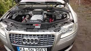 Audi A8 W12 vs Audi S8 silencer tłumik Schalldämpfer  глушитель サイレンサー penyenyap ümsüm 消音器