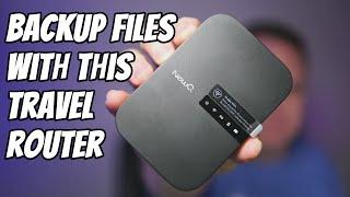 NewQ Filehub AC750 Travel Router - Backup files from SD Card or Phone