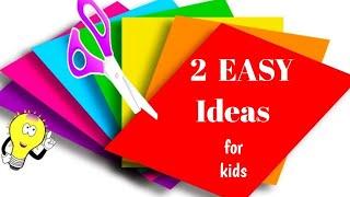 Paper craft for kids |  2 Easy paper crafts idea | DIY Craft | Easy Craft    #craft