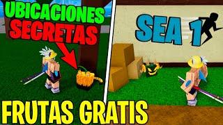 ¡LOCALIZACIONES SECRETAS Para Tener FRUTAS GRATIS en BLOX FRUITS!  (ROBLOX)