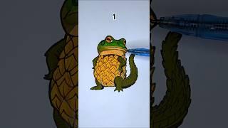 Crocodilo Ananasino #drawing #art #artist #draw #memes #shorts #trending