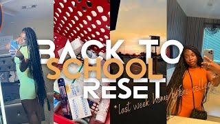 Back To School Reset| PREPARING for college, last days home, hygiene shopping, packing..