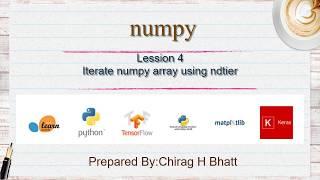 Iterate numpy array using nditer | Lesson - 4 | Numpy