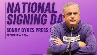 2024 TCU Football Signing Day Presser | Head Coach Sonny Dykes