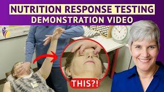 Nutrition Response Testing DEMONSTRATION - Applied Kinesiology Muscle Testing Explained