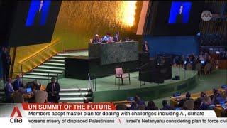 UN members adopt master plan for dealing with global challenges