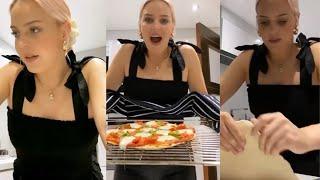 Anne-Marie Making Pizza