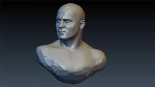 Фёдор Емельяненко Эксперимент с мимикой Бюст №2 Blender,Sculpting,エメリヤーエンコ・ヒョードル