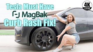 The BEST Tesla Curb Rash Fix! MagBak RimCase | Review & Installation!