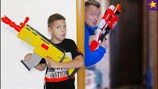 Мой NERF Fortnite в РЕАЛЬНОМ Баттле !!! ЧЕЙ Бластер НЁРФ круче ИГОРЬ VS ПАПА