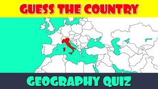 Guess the Country on the Map Quiz