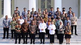 Presiden Jokowi dan Ibu Iriana Pamitan dengan Keluarga Besar Istana, Jakarta, 10 Oktober 2024