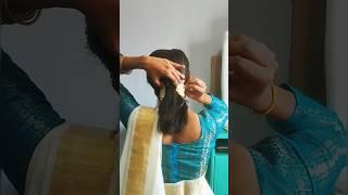 easy quick hairstyle for short hair / saree hairstyle #hairstyle