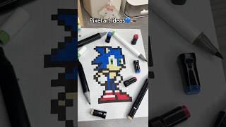 Pixel art ideas #sonic #art #drawing #pixar #pixelart #pixelartideas ￼