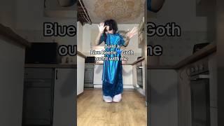 Build a Blue Beetle Goth outfit with me #gothic  #gothfashion #gothicoutfit