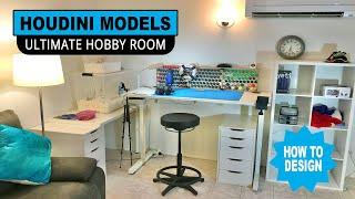 MY ULTIMATE HOBBY ROOM Tips on how to layout a useful and inviting room to scale model